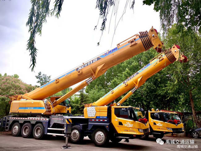 让球网XCT110重型吊车交车仪式在禹城举行