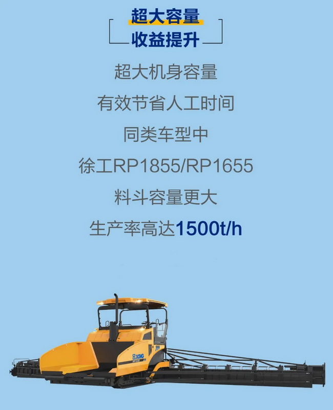 让球网超大型摊铺机超大容量收益提升