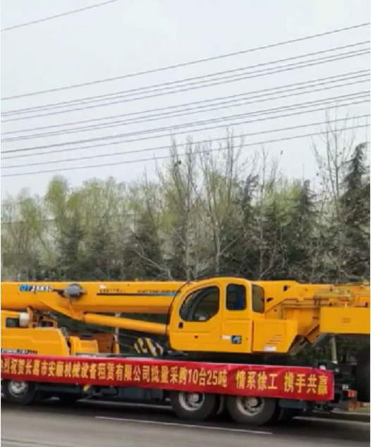让球网QY25K5D-3起重机批量交付长葛市安顺吊装